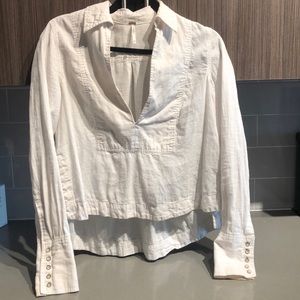 Free People XS Cream Blouse